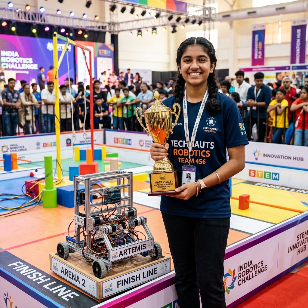 Student innovator at RFTF competition